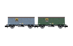 Arnold HN6666 - N - 2-tlg. Set Gedeckter Güterwagen Nitrato de Chile, RENFE, Ep. III